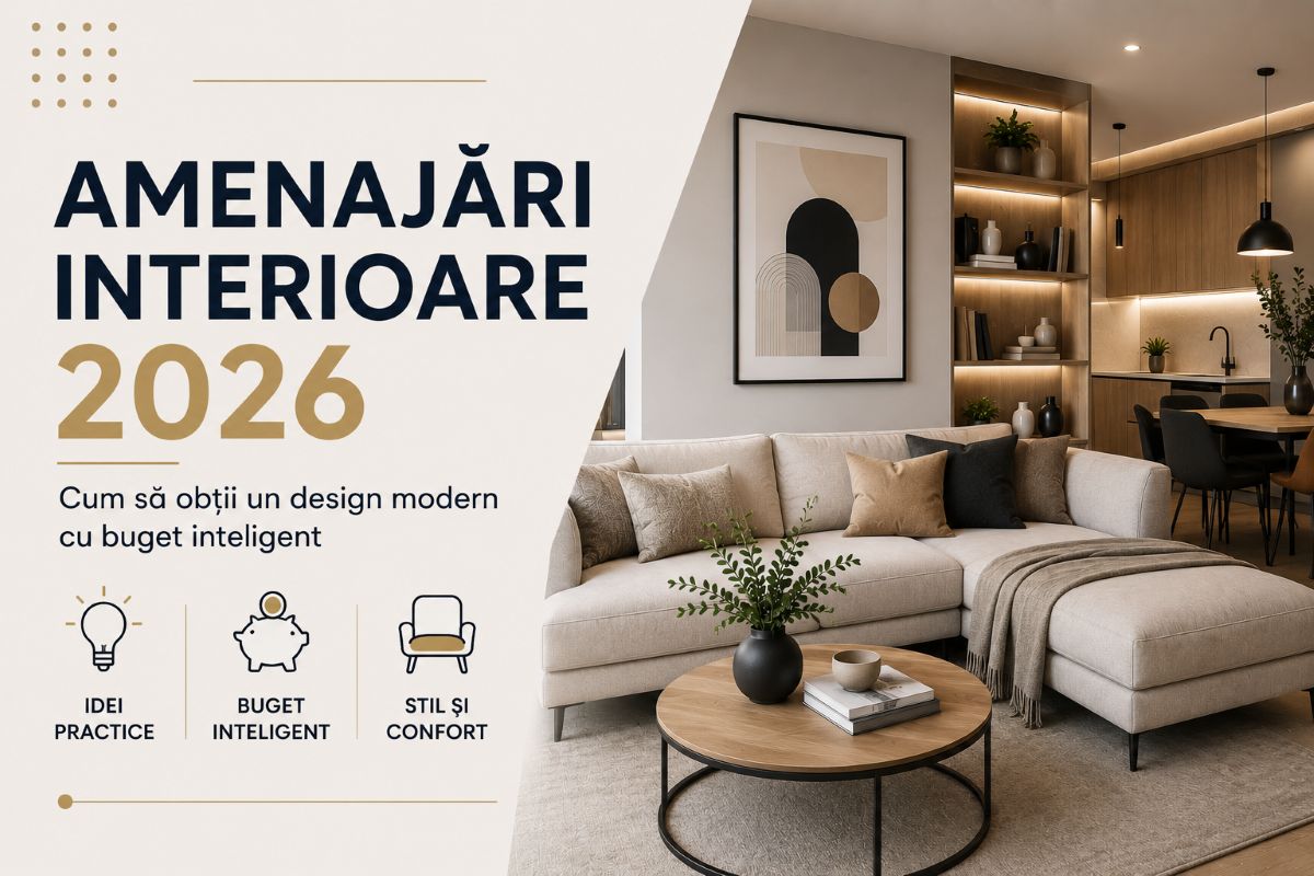 Amenajări interioare design modern 2026