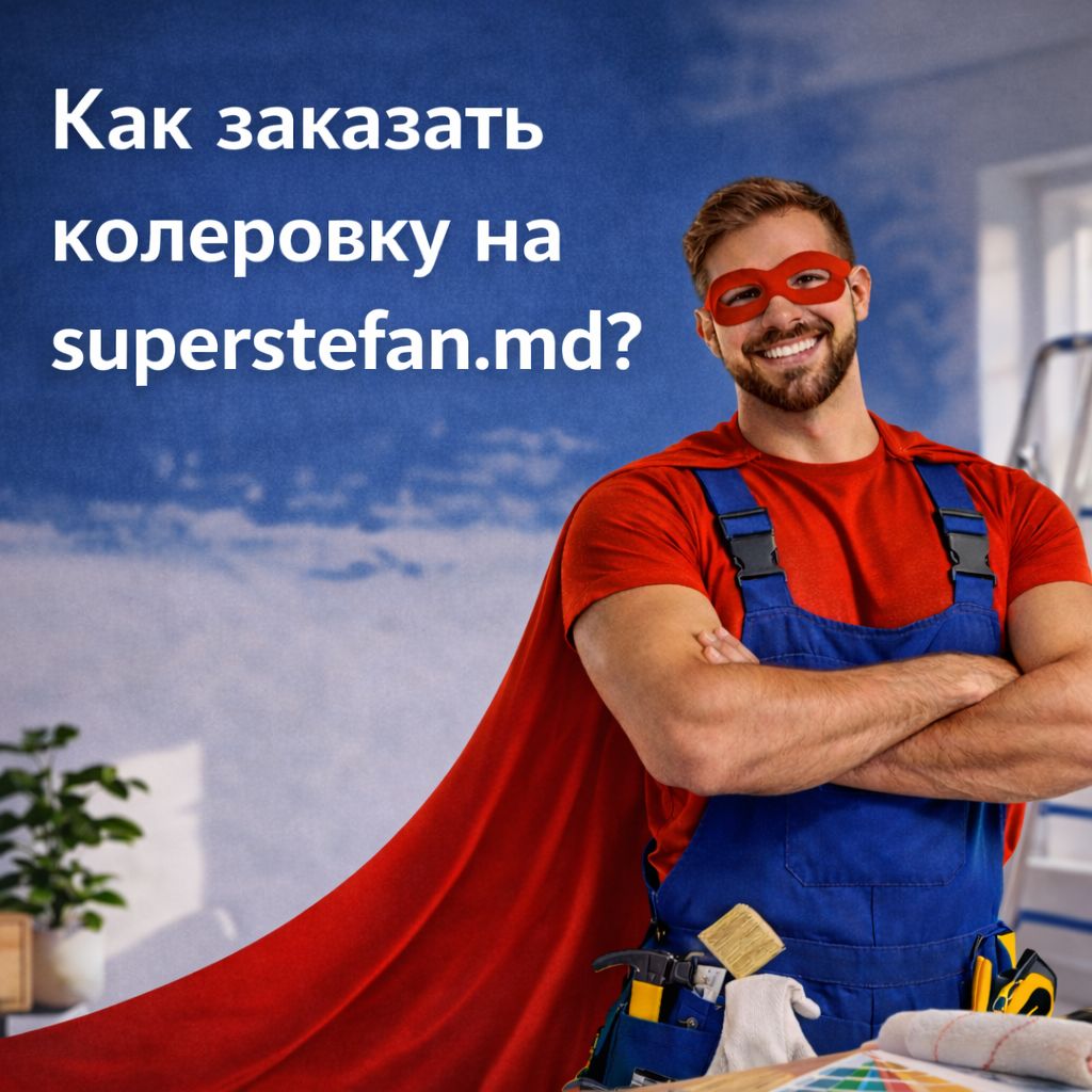 Как заказать колеровку краски на superstefan.md Молдова