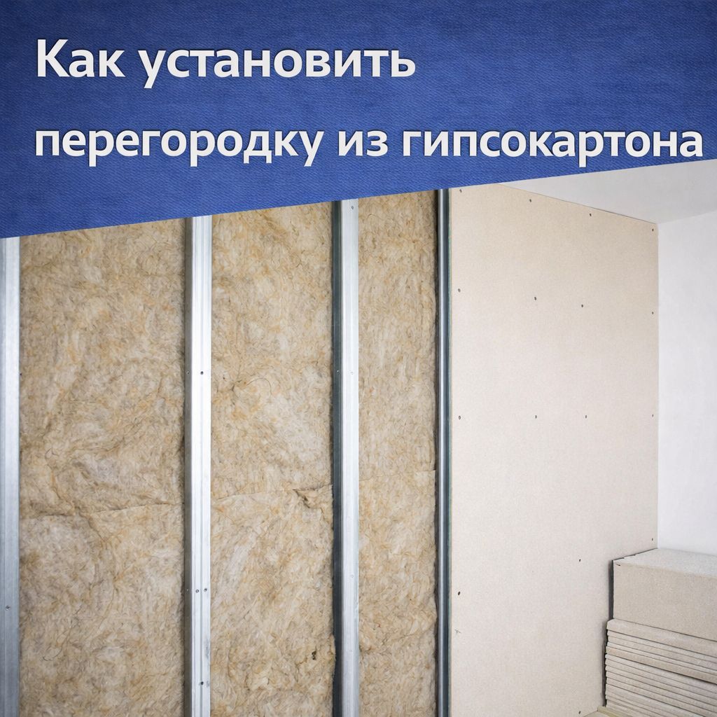 Как установить перегородку из гипсокартона