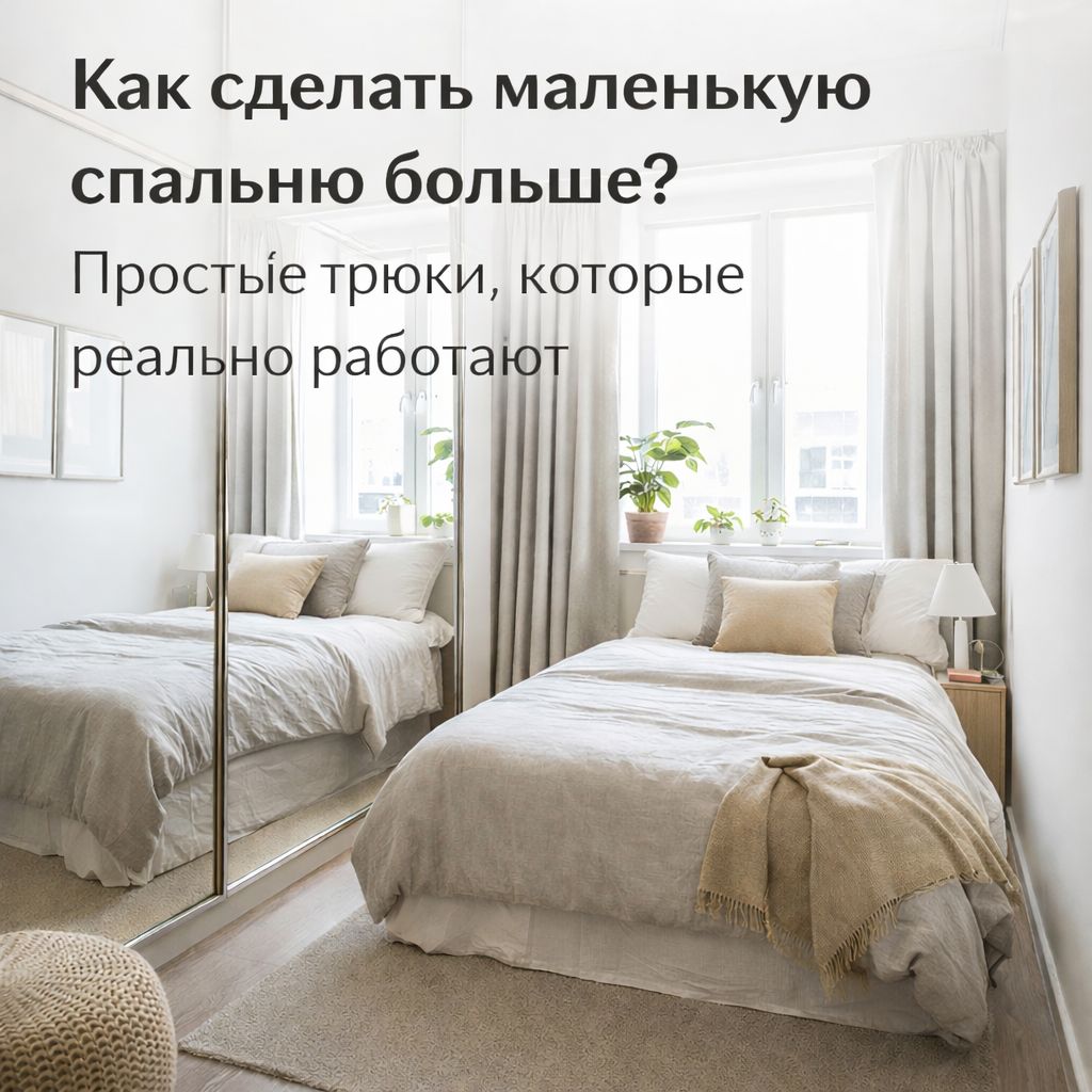 Как увеличить маленькую спальню в Молдове