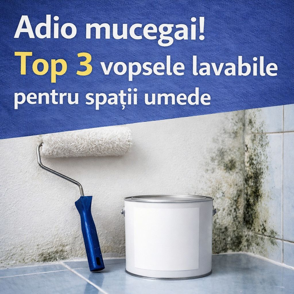 Top 3 vopsele lavabile pentru spații umede Moldova Top 3 vopsele lavabile pentru spații umede, preturi si livrare