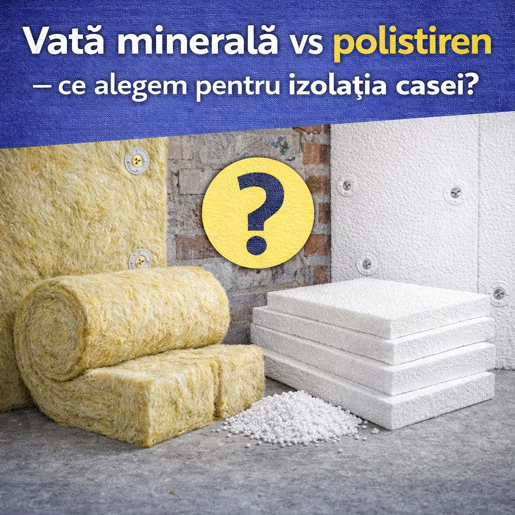 Vata minerala sau polistiren? Vata minerala sau polistiren. Alegerea in Moldova