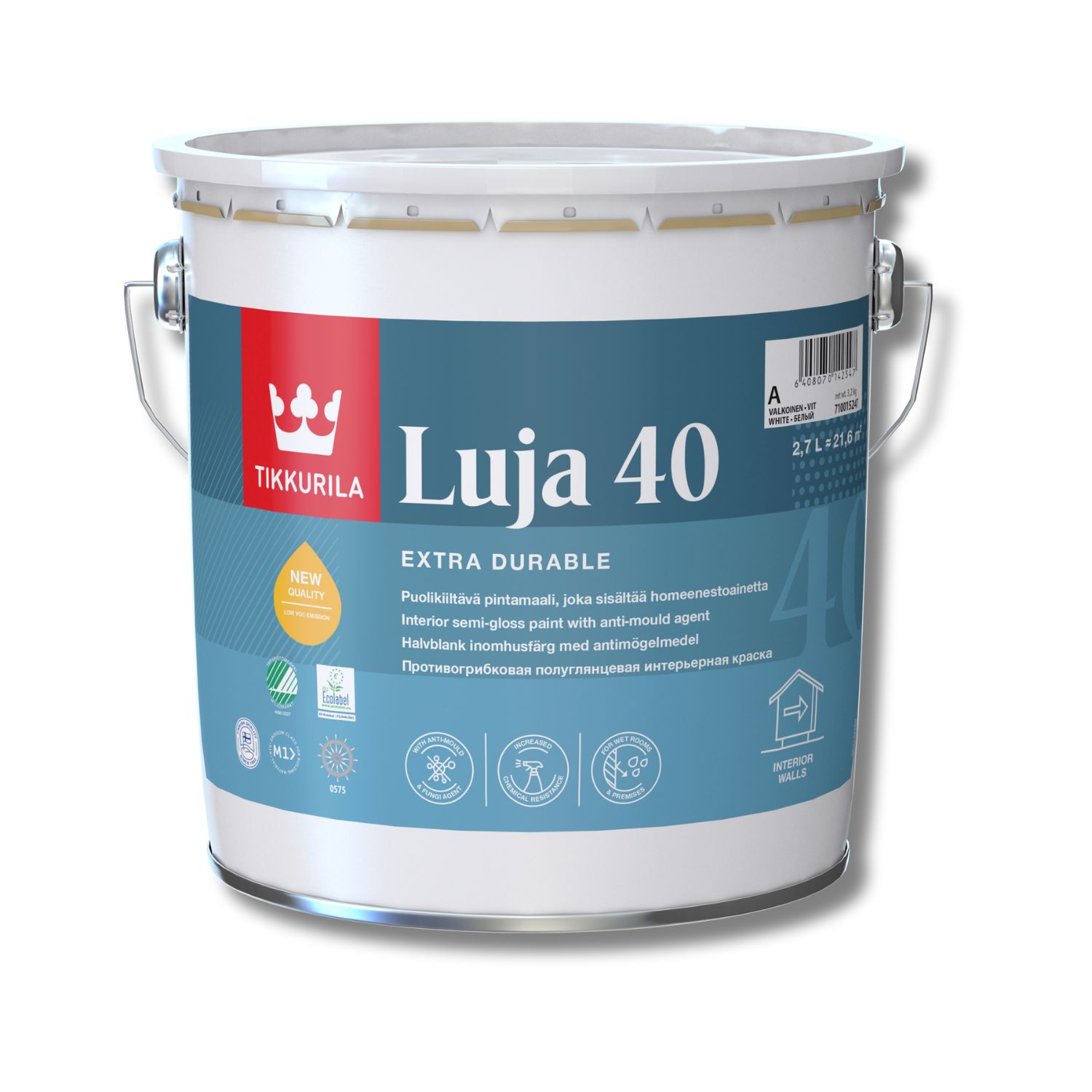 Vopsele Tikkurila Luja 40 Vopsea pentru pereti in baie si bucatarie Moldova