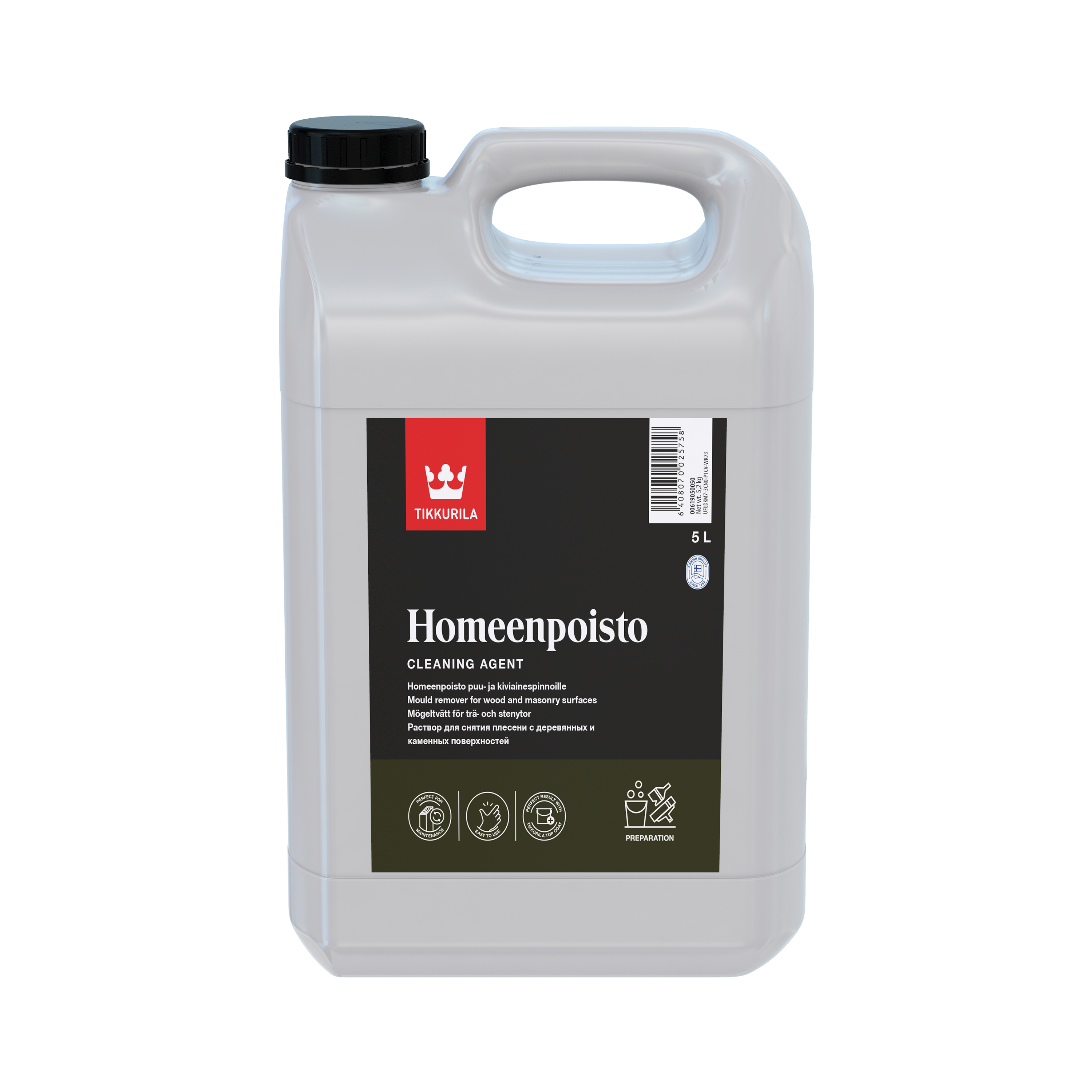 Soluție pentru îndepărtarea mucegaiului Tikkurila Pregatire suprafetei in Moldova