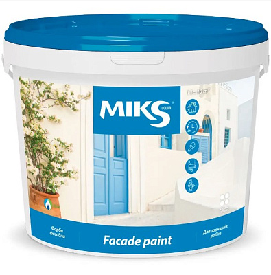  Vopsea pentru fațadă ”MIKS COLOR” albă, 1,4kg online magazin Super Ștefan