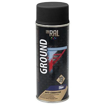  Grund spray INRAL GROUND negru (RAL 9011), 400 ml online magazin Super Ștefan