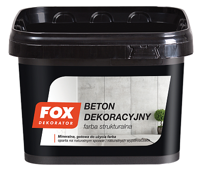  Vopsea structurală decorativă FOX Beton 4kg online magazin Super Ștefan