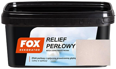  Acoperire decorativa RELIEF PERLOWY FOX - WHITE 1kg online magazin Super Ștefan