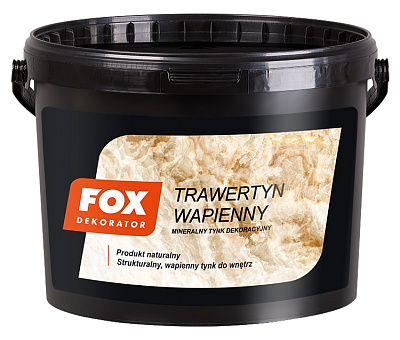  Tencuiala decorativa minerala FOX TRAWERTYN fractia marunta 5kg online magazin Super Ștefan