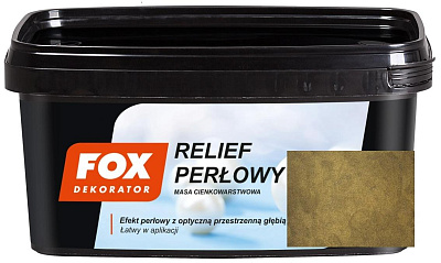  Acoperire decorativa RELIEF PERLOWY FOX - BROWN 1kg online magazin Super Ștefan