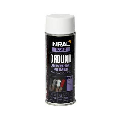  Grund spray INRAL GROUND alb (RAL 9003), 400 ml online magazin Super Ștefan