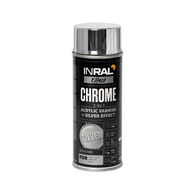  Vopsea INRAL CHROME, (argint) 400ml online magazin Super Ștefan