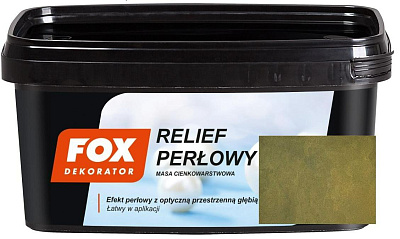  Acoperire decorativa RELIEF PERLOWY FOX - GREEN 1kg online magazin Super Ștefan