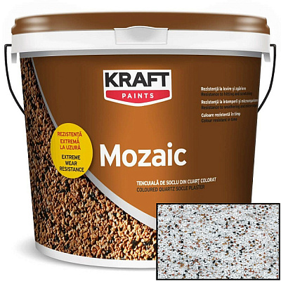  Tencuiala decorativa  cu piatra KRAFT Mozaic (C2046) 25kg online magazin Super Ștefan