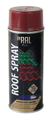  Email INRAL ROOF SPRAY pentru acoperişuri (RAL 3011) cafeniu rosu, 400 ml online magazin Super Ștefan