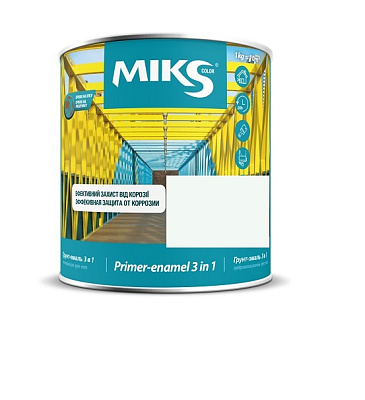  Grund-email 3 în 1 ”MIKS COLOR” alb (RAL 9003), 0,8 kg online magazin Super Ștefan