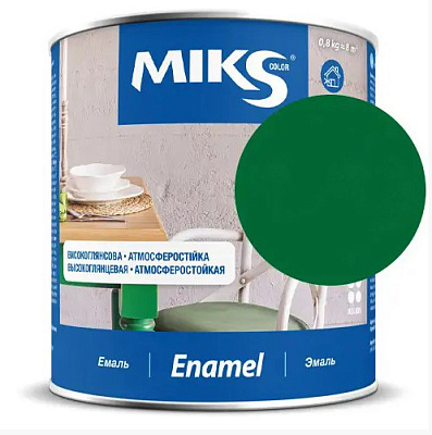  Email alchidic Miks Color verde-aprins,  0,8kg online magazin Super Ștefan