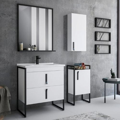 imagina Mobilier de baie ORKA Modena 100 White online magazin Super Ștefan