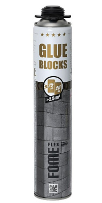   Adeziv-spumă pentru blocuri aplicabil cu pistolul FOME FLEX GLUE BLOCKS 750 ml online magazin Super Ștefan