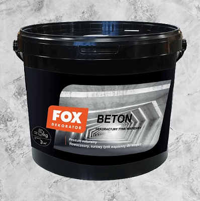  Tencuiala decorativa FOX Beton 5kg online magazin Super Ștefan