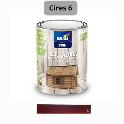  Lac lazur cu ceara pentru lemn HELIOS BORI (cireş 6) 0,75L online magazin Super Ștefan