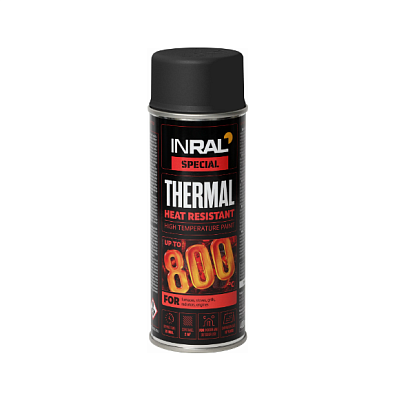  Email INRAL THERMAL 800℃, negru (RAL 9011), 400ml online magazin Super Ștefan