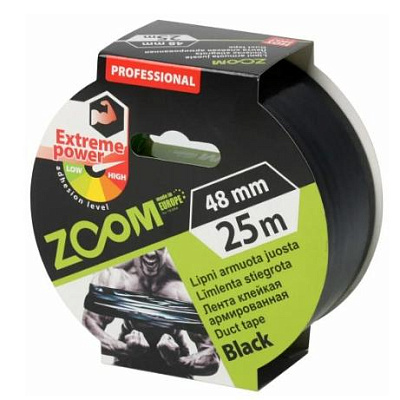  Bandă adezivă profesională ZOOM Extreme Power 48 mm x 25 m (neagra) online magazin Super Ștefan