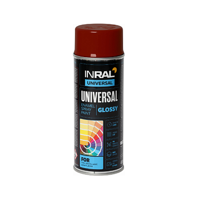  Vopsea InRAL UNIVERSAL rosu-cafeniu (RAL 3011), 400 ml online magazin Super Ștefan