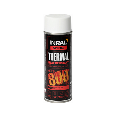  Email INRAL THERMAL 800℃, alb (RAL 9003), 400ml online magazin Super Ștefan