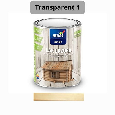  Lac lazur cu ceara pentru lemn HELIOS BORI (transparent 1) 5L online magazin Super Ștefan