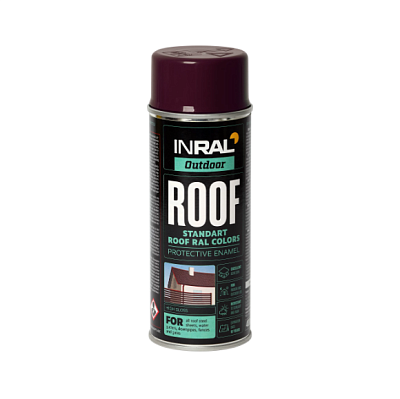  Email INRAL ROOF SPRAY pentru acoperişuri (RAL  8017) ciocolata, 400 ml online magazin Super Ștefan